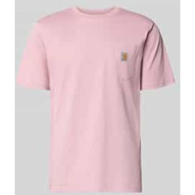 regular fit T-shirt met borstzak