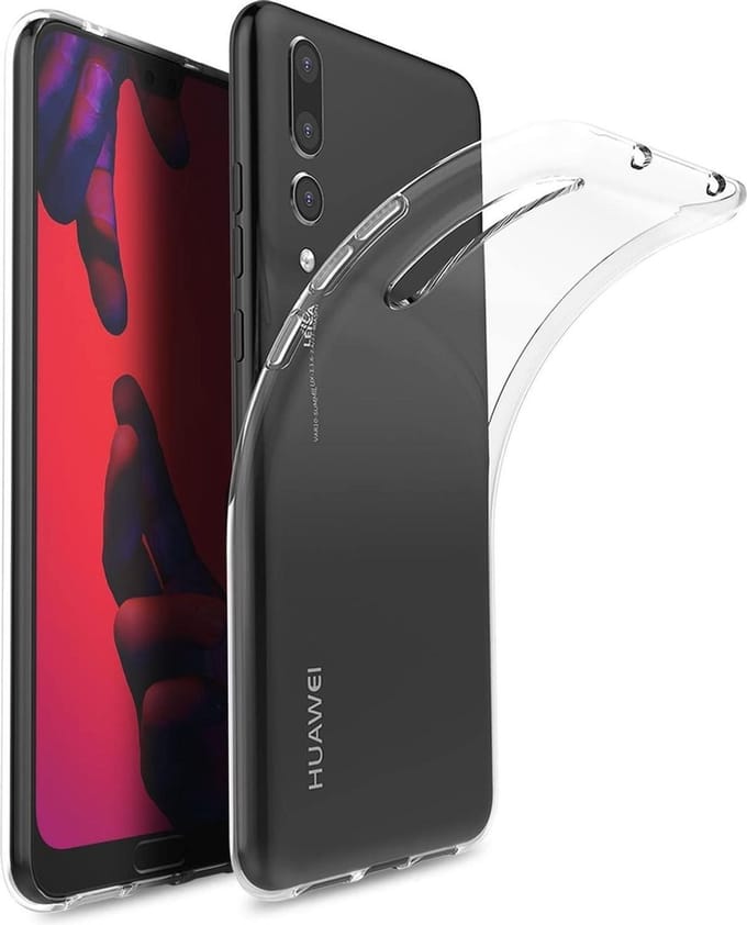 Silicone hoesje transparant Geschikt voor: Huawei P20