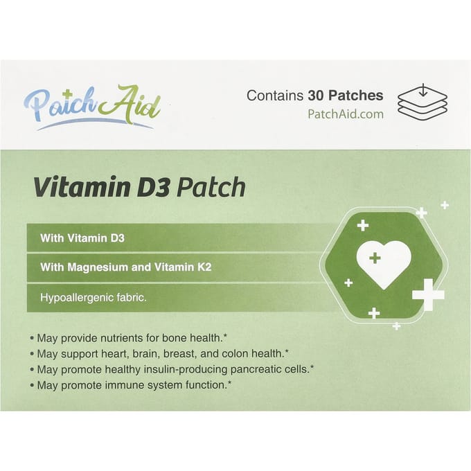 PatchAid, Vitamine D3 pleister, 30 stuks
