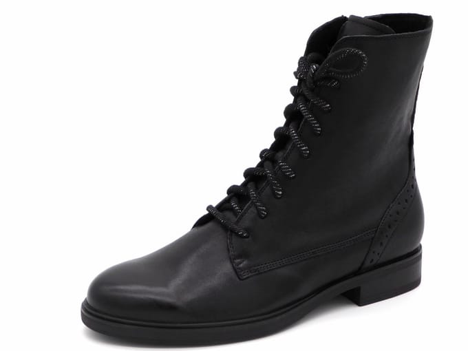 Durea Dames Veterboot - 9826-835-1898 Zwart - Wijdte H - Maat 7 (40.5)