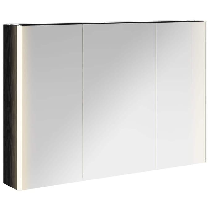 vidaXL - Badkamerspiegelkast - Zwart - Eiken - 103,5 - x - 15,5 - x - 70 - cm