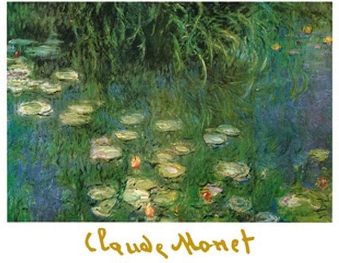 Kunstdruk Claude Monet - Ninfee dell'Orangerie 80x60cm