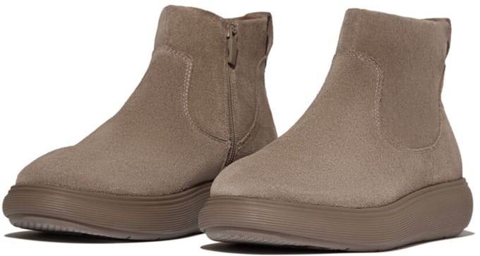 FitFlop IQ-Comff Suede Zip Ankle Boots BRUIN - Maat 42