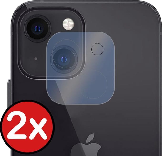 Camera Lens Protector - 2 Stuks - Geschikt voor Apple iPhone 13 Mini - Camera Screenprotector - Beschermglas - Gehard Glas - Tempered Glass - Screen Protector