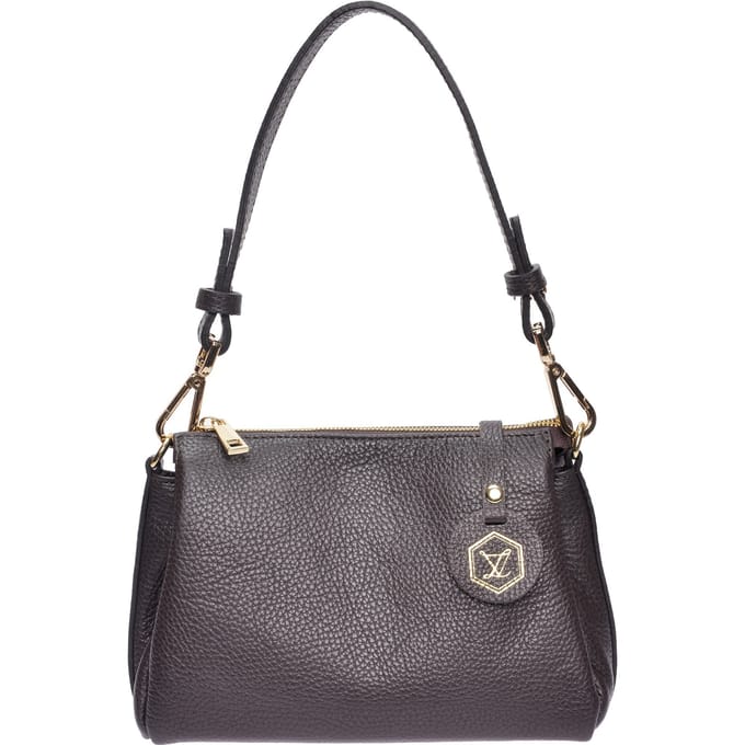 Luisa Vannini Bordeauxrood Rundleer Tas