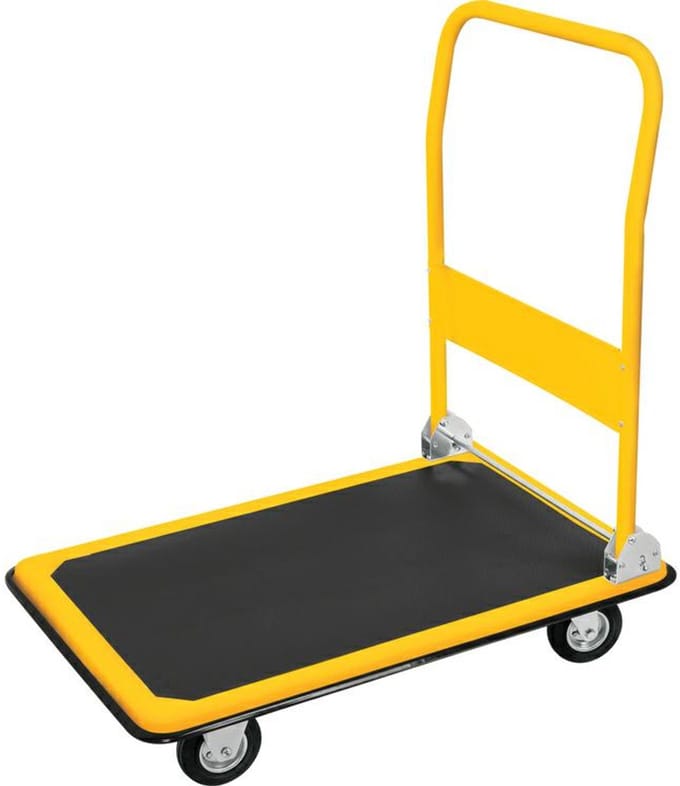 Vorel - Plateauwagen - 300 kg Draagvermogen - Stalen Constructie - Antislip Platform