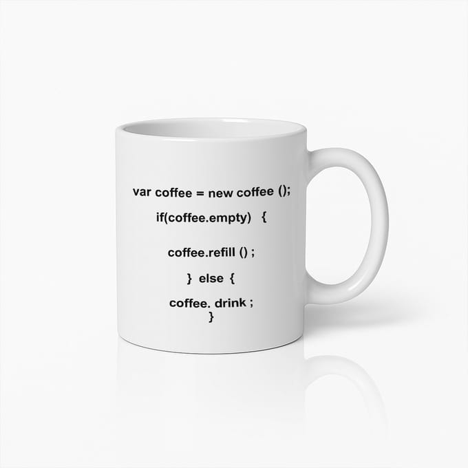 Programmeur Koffie Code Mok 330 ml – Grappig Cadeau voor Ontwikkelaars en Techliefhebbers