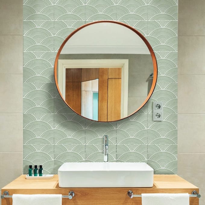 Allecto - Waterdichte vinyl tegelstickers - Zelfklevend - Boho-stijl