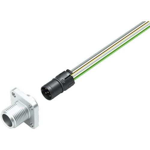 binder 99 3483 100 08 Sensor/actuator connector, geassembleerd M12 Stekker, inbouw verticaal 1 stuk(s)