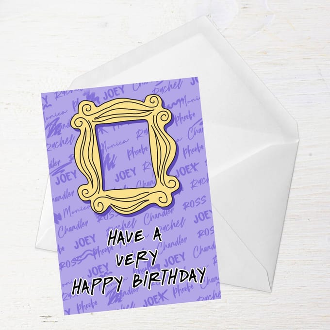 Friends Happy Birthday Greetings Card - Large Card