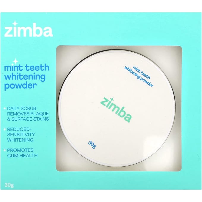 Zimba, Poudre Blancheur Dents Menthe, 30g white