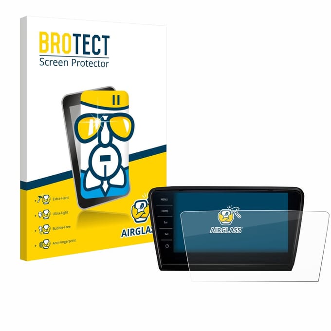 Screenprotector voor Skoda Octavia 2017 Infotainment System Columbus Beschermglas transparant