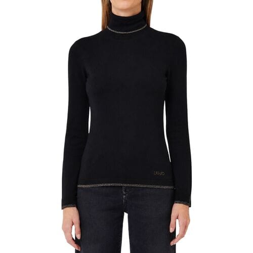 Slim fit shirt met lange mouwen van viscosemix model 'MAGLIA CHIUSA'