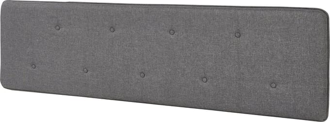 Hoofdbord Tokke 52x140x4 cm grijs [en.casa]