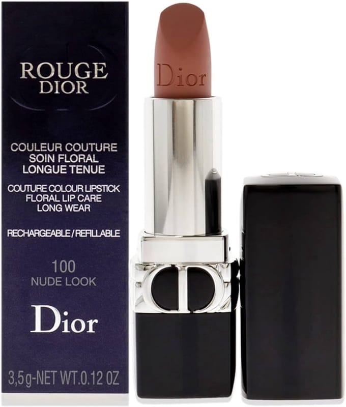 Dior Rouge Lip Balm Refillable Lippenstift 100 Nude Look - 3,5 g - lippenstift/lippenbalsem