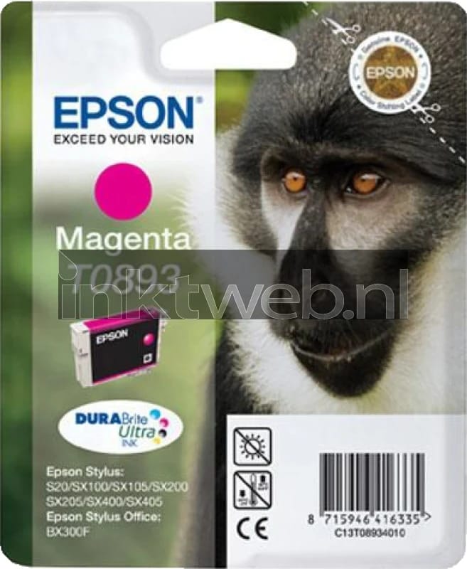 Epson Inktcartridge T089 (C13T08934010) Magenta