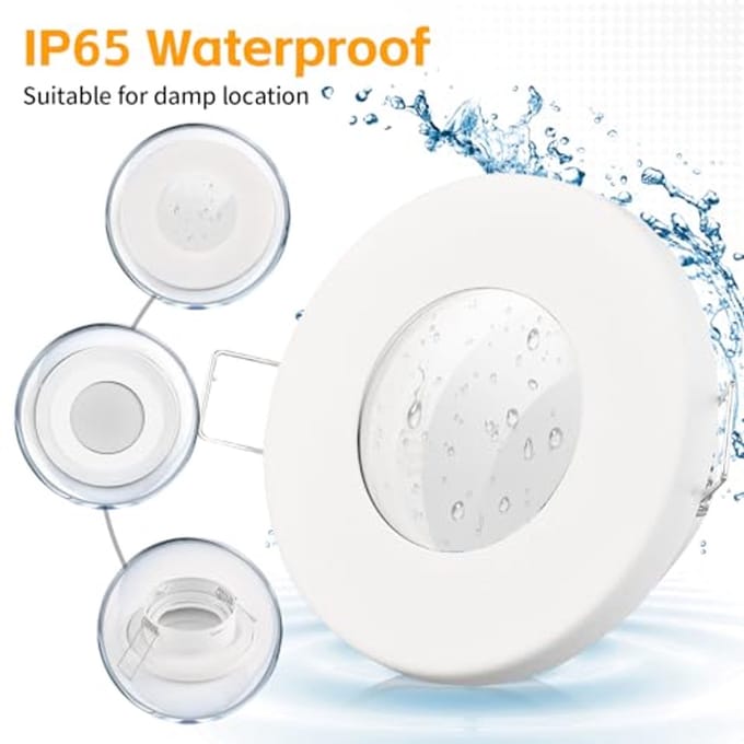 LED Inbouwspots IP65 - Verstelbare Ronde Spotlights voor Binnen en Buiten - Set van 4