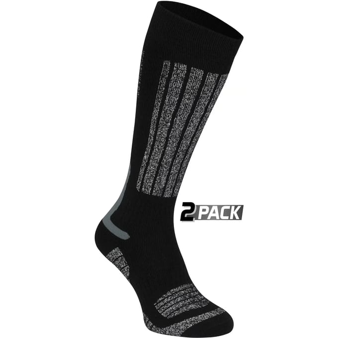 Starling Skikousen - 2-Pack - Whistler - Zwart/Grijs - 31/34