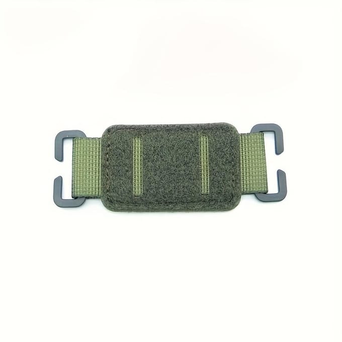 Patchs auto-agrippants Nylon Robuste avec Œillets Métalliques, Noir/Vert/Jaune, Universel pour Équipement, Gilets, Gilets & Patchs de Moral gray