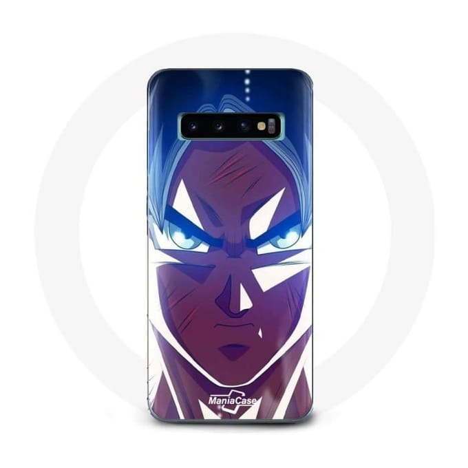 Coque pour Samsung Galaxy S10 Edge Dragon Ball Goku Visage énervé