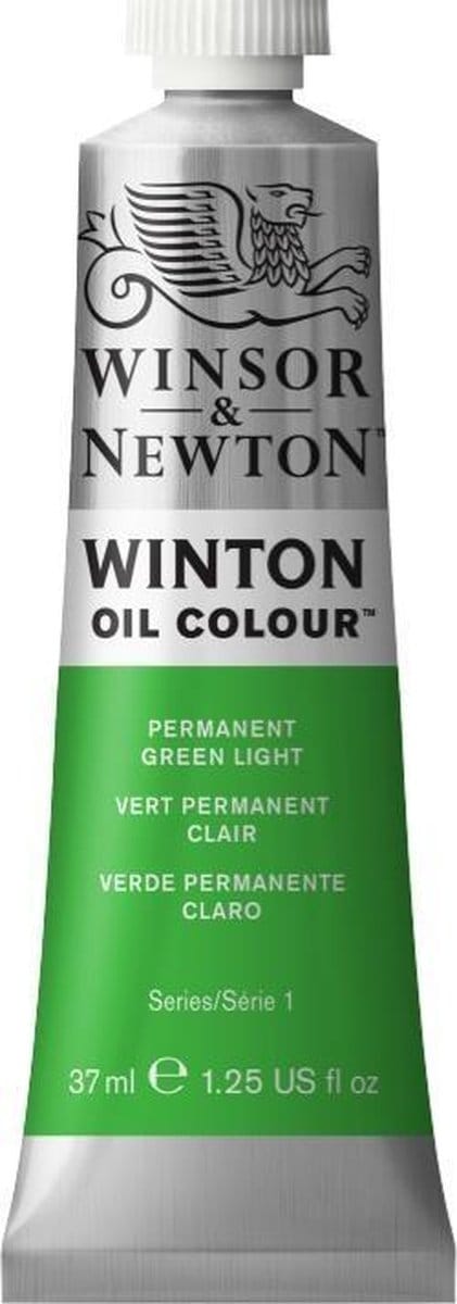 Winton Olieverf 37ml - 483 Permanent Groen Licht