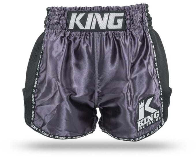 King Pro Boxing - KPB Bangkok 7 - Kickboksshorts - Donkergrijs S