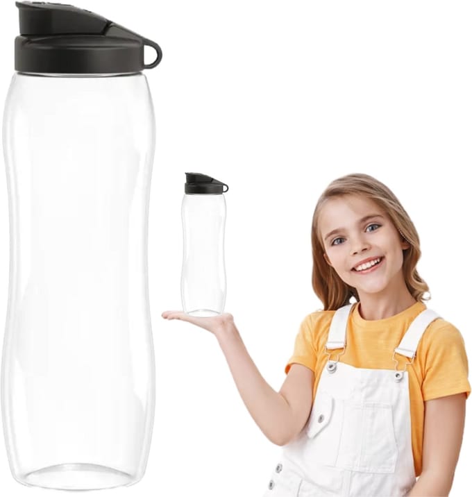Dafi - Serie Bidon - Waterfles - Zwart - BPA-vrij