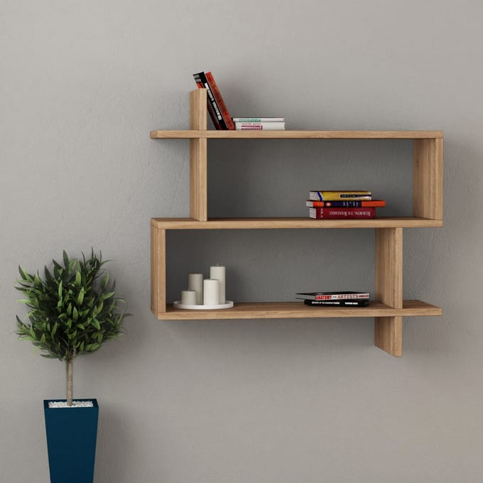 Asir - Wandplank - Eik 65,5 x 70 x 22 cm