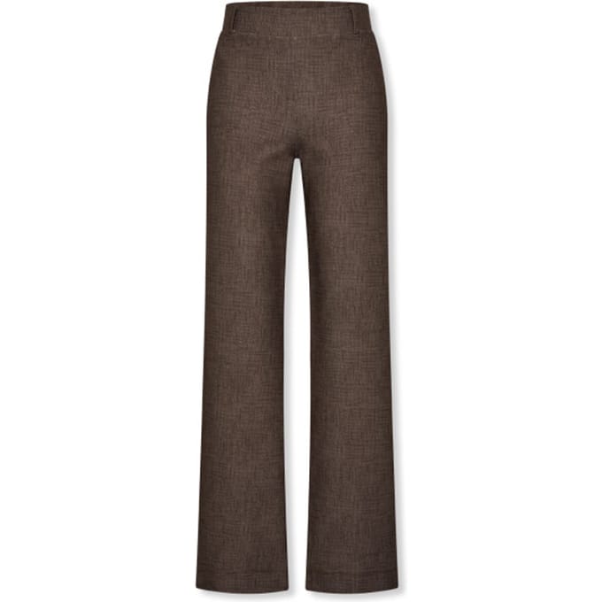 Wijde broeken Helena Hart 7708 broek Soul Lano linnen Choco