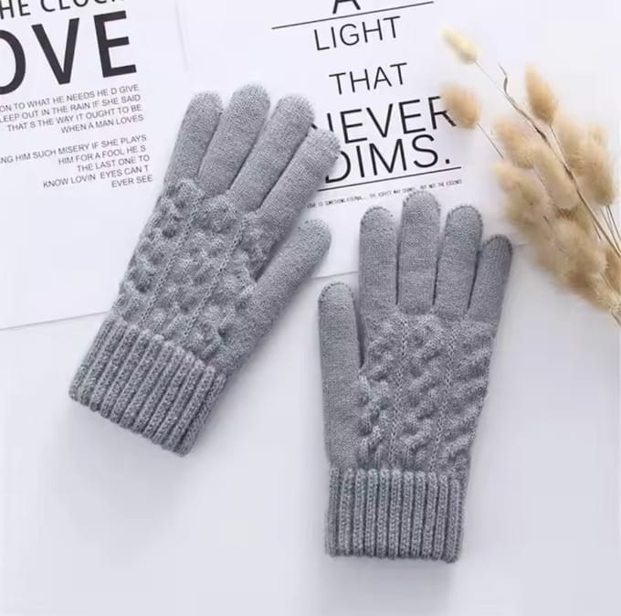 warme lange vingerhandschoenen