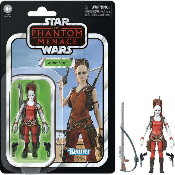 Star Wars The Vintage Collection Aurra Sing, Star Wars: The Phantom Menace 3.75 Inch Action Figure