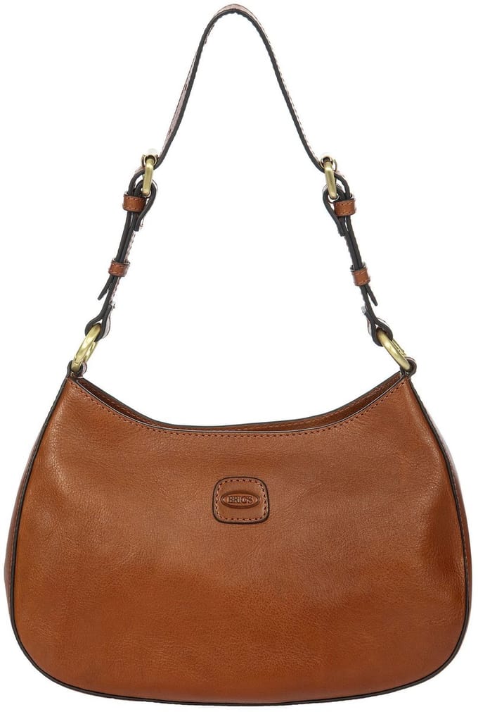 BRIC'S Leren schoudertas Volterra Shoulderbag Tobacco bruine