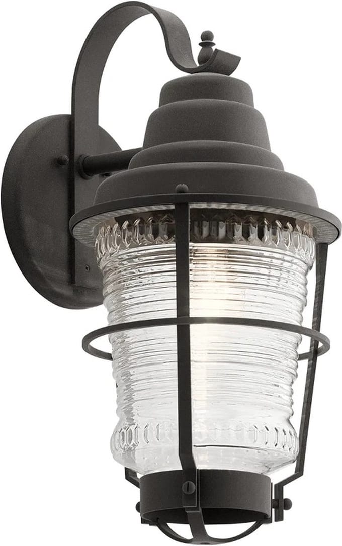 Kichler LED Wand Buitenlamp Chance Harbor | 1X E27 Max 60W | IP44 | Dimbaar | Weathered Zinc