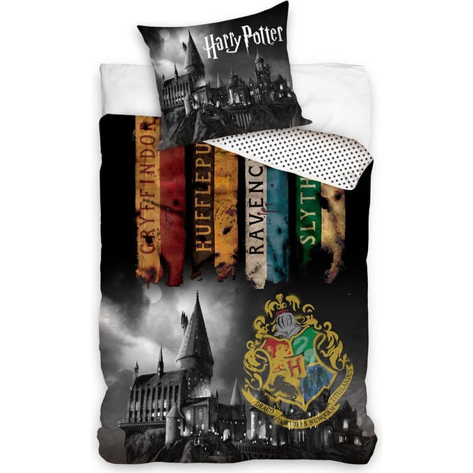 Universal Dekbedovertrek Harry Potter 140 X 200/65 Cm Zwart