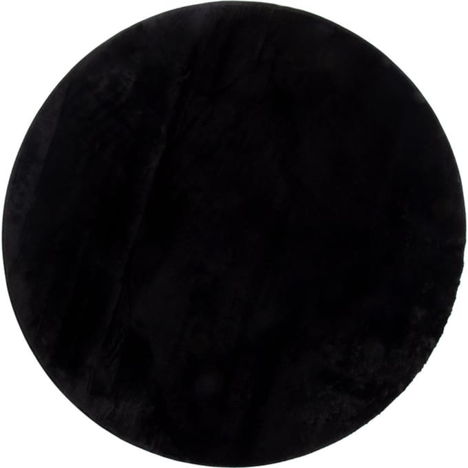 Milton & Oldbrook Fluffy Vloerkleed Ø 120 cm Pavia Zwart
