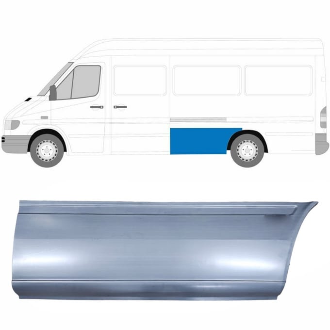 Reparatiepaneel achterspatbord voor Mercedes Sprinter 1995-2006 / Links