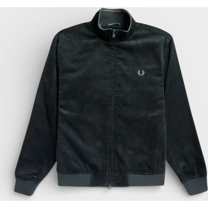 Fred Perry Brentham Corduroy Jas Nachtgroen