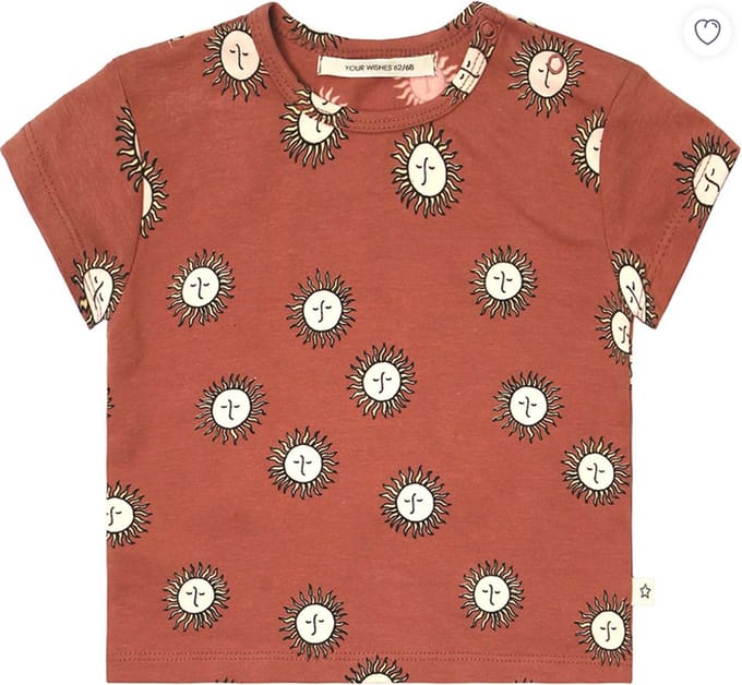 YOUR WISHES Sunny loose t-shirt maat 62/68 terra