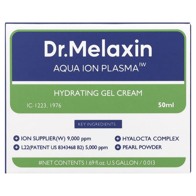 Dr.Melaxin, Aqua Ion Plasma Hydrating Gel Cream, 50Ml(1.69Fl Oz) blue