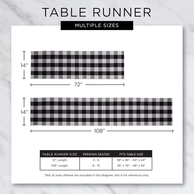 Tafelloper - Tafelkleed - Diner Decoratie - Easy Care - 13x72 inch - Steen