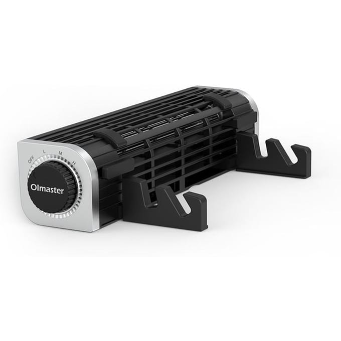 Olmaster CF-1691 USB-koelventilator Laptop Pad Stand Ventilator Notebook Computer Telefoonkoeler Horizontale As Ventilatorbeugel Zwart zwart