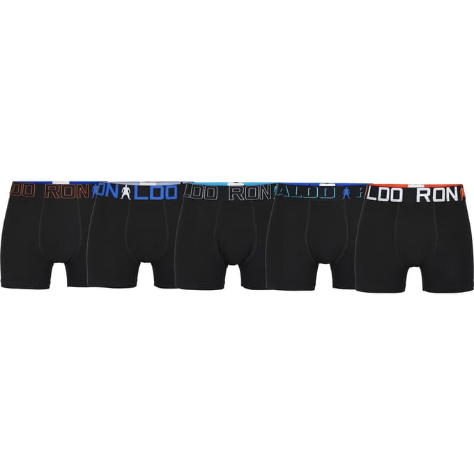 Cristiano Ronaldo 7 Trunk 5-pack Boys ZWART - Maat 10/12