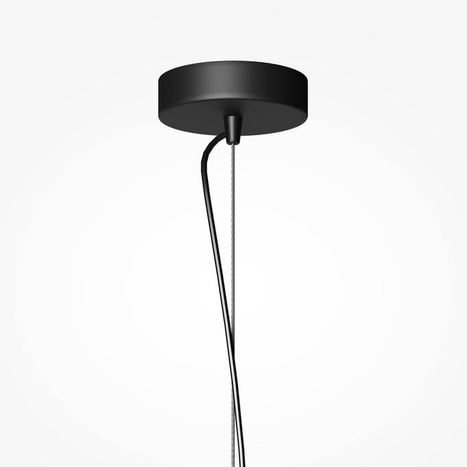 Maytoni Hanglamp BASIC TEXTURE, zwart, Ø 12 cm, marmer, GU10
