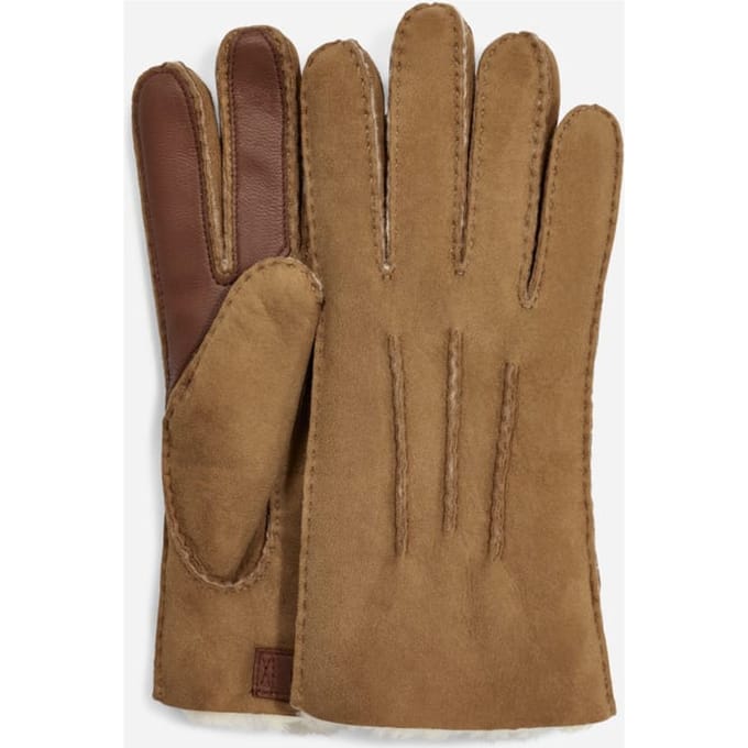 UGG® Sheepskin Tech Glove for Men in Brown, Size Medium, Shearling/Leather
