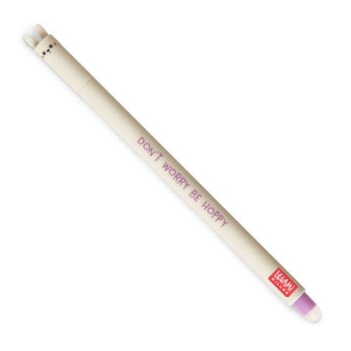 Legami Uitwisbare Pen - Konijn - Inktkleur Paars - Navulbaar - Back to School