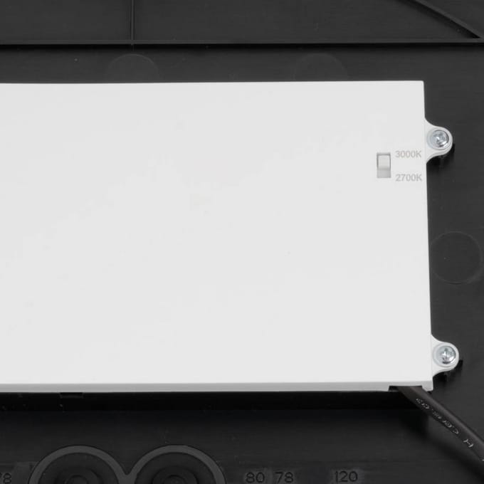 SLV LED plafondlamp Decona, Ø 42 cm, zwart, metaal, CCT