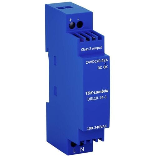 TDK-Lambda DRL10-24-1 DIN-rail netvoeding 24 V 0.42 A 10 W Inhoud 1 stuk(s)