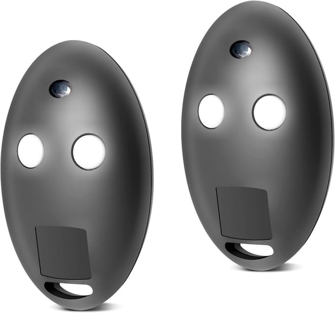 Afstandsbediening poort - Poort opener - Automatische poorten - Rolling code technologie - 2 stuks - Wit