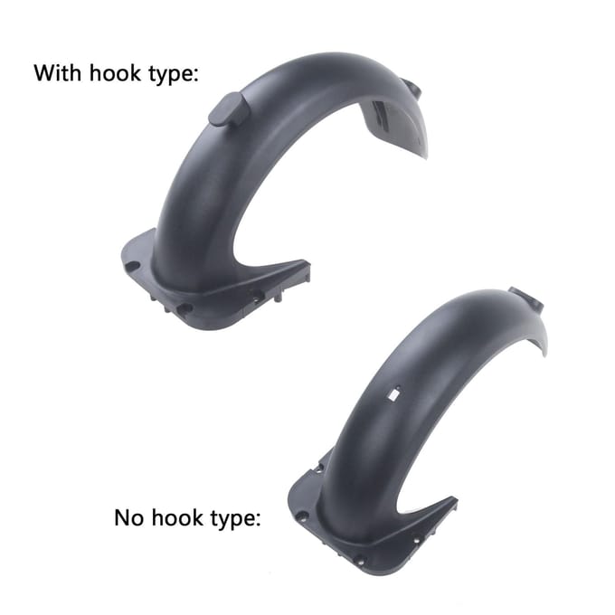 Elektrische scooter Achterspatbord Achterspatborden Compatibel met G30 Max Plastics Waterafleider Achter With hook type gray