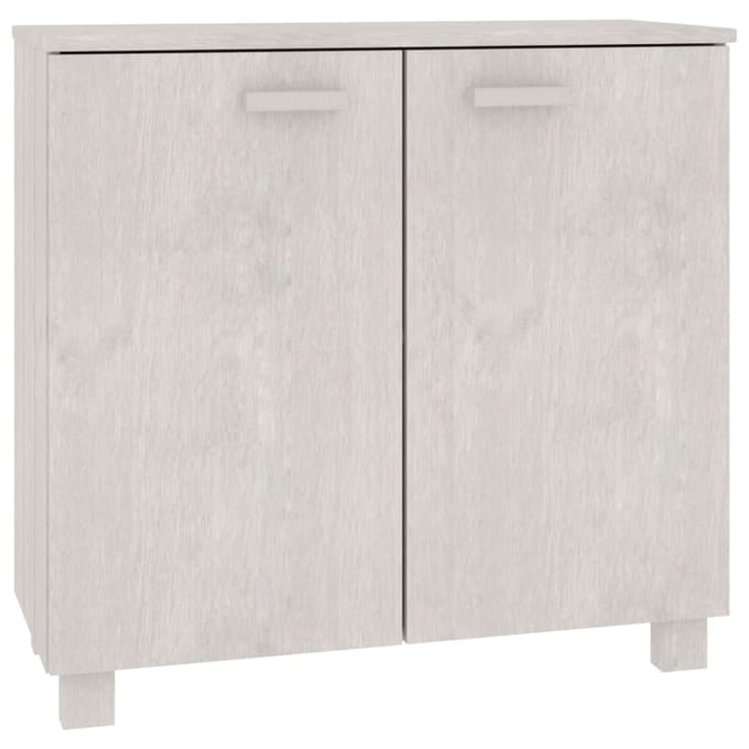 vidaXL - Dressoir - HAMAR - 85x35x80 - cm - massief - grenenhout - wit